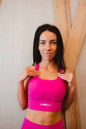 Sportovní podprsenka Neon Pink